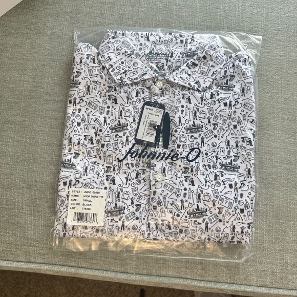 Johnnie-O Hoop There It Is Performance Jersey Polo NWT - Picture 2 of 2